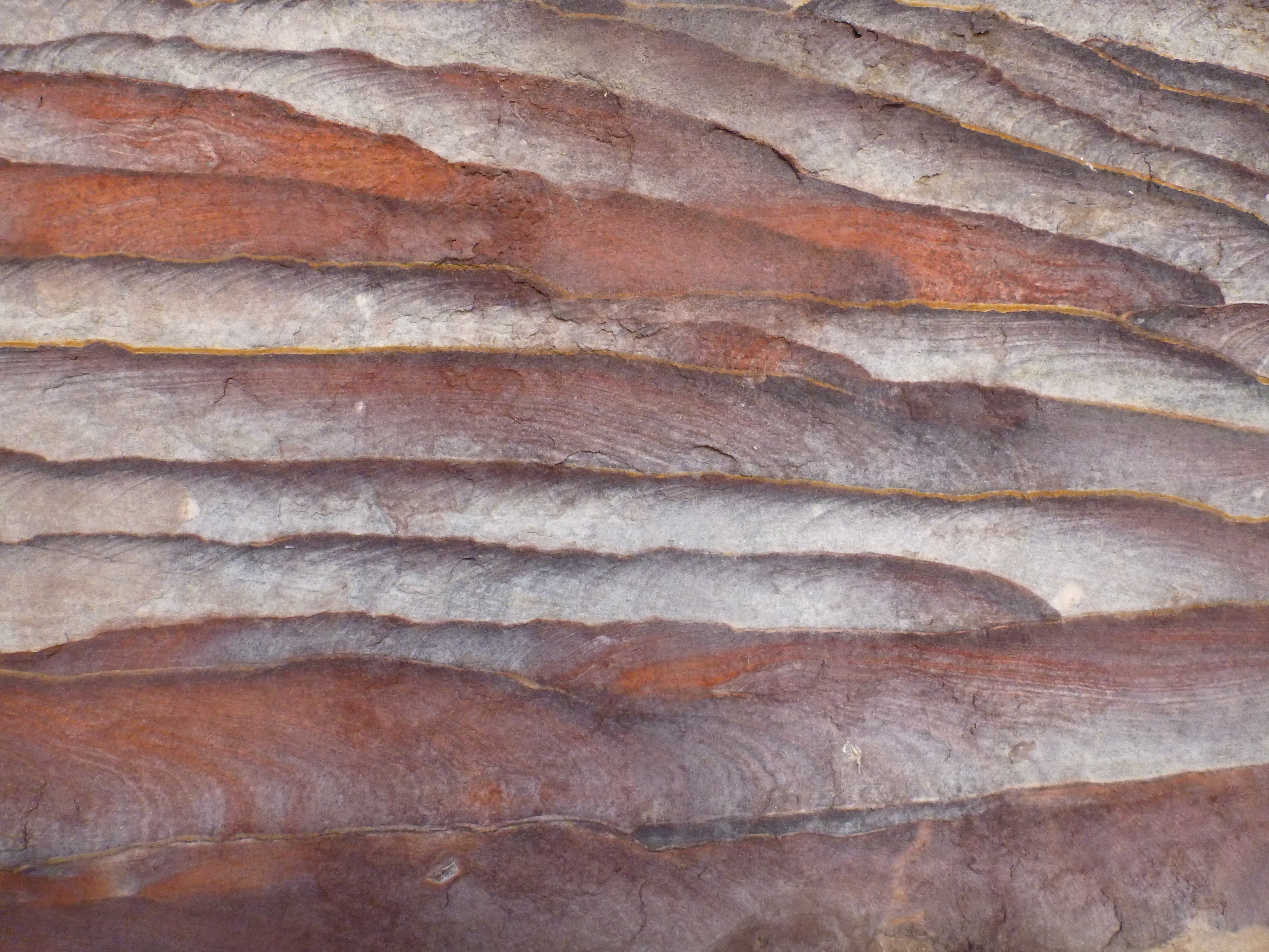 Layered rock formations