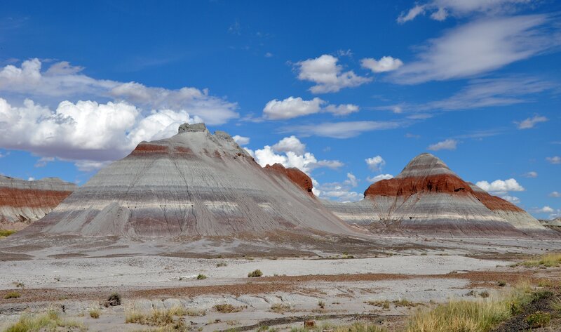 Layered Rock Formations — Blue, Serene