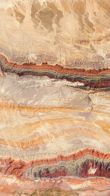 Layered Rock Formations — Brown, Arid, Photograph