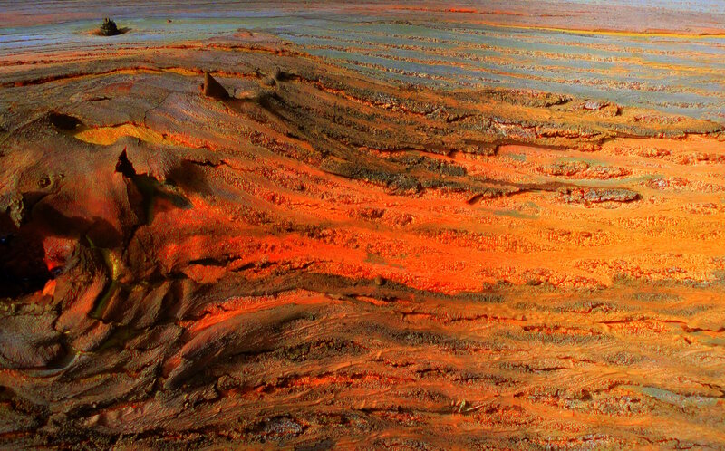 Layered Rock Formations — Orange