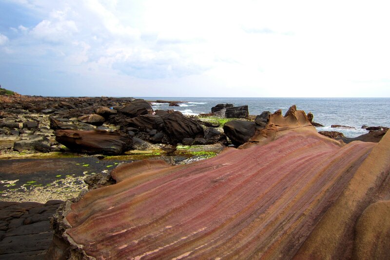 Layered Rock Formations — Red