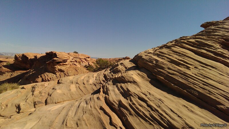 Layered Sandstone Formations — Brown, Arid