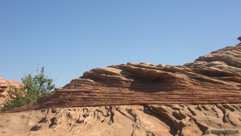 Layered Sandstone Rock