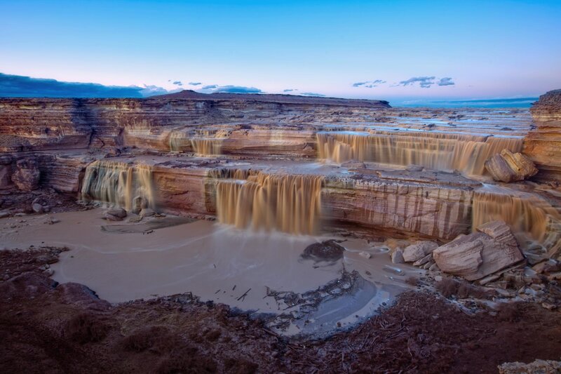 Layered Waterfall Canyon