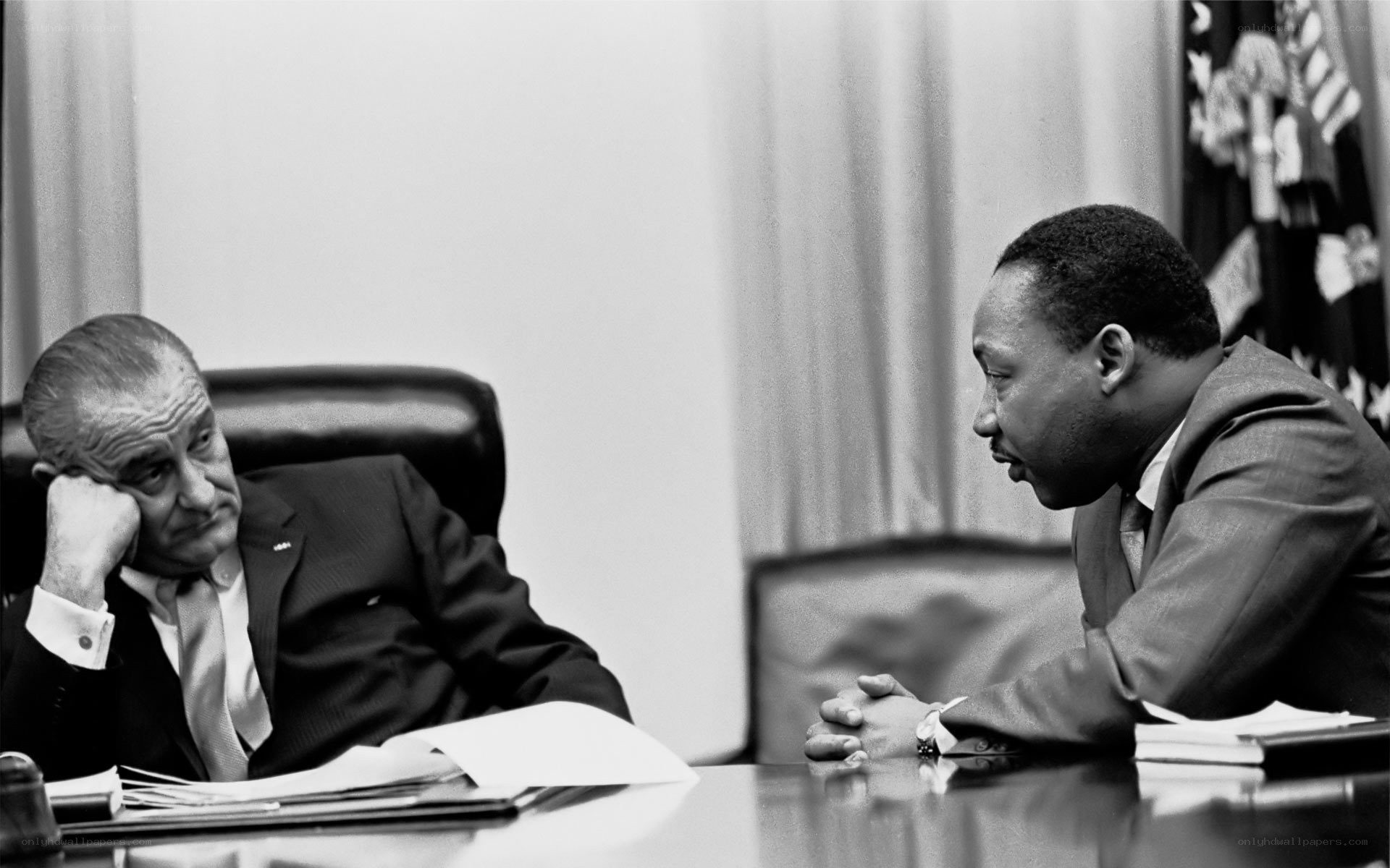 LBJ and MLK meeting