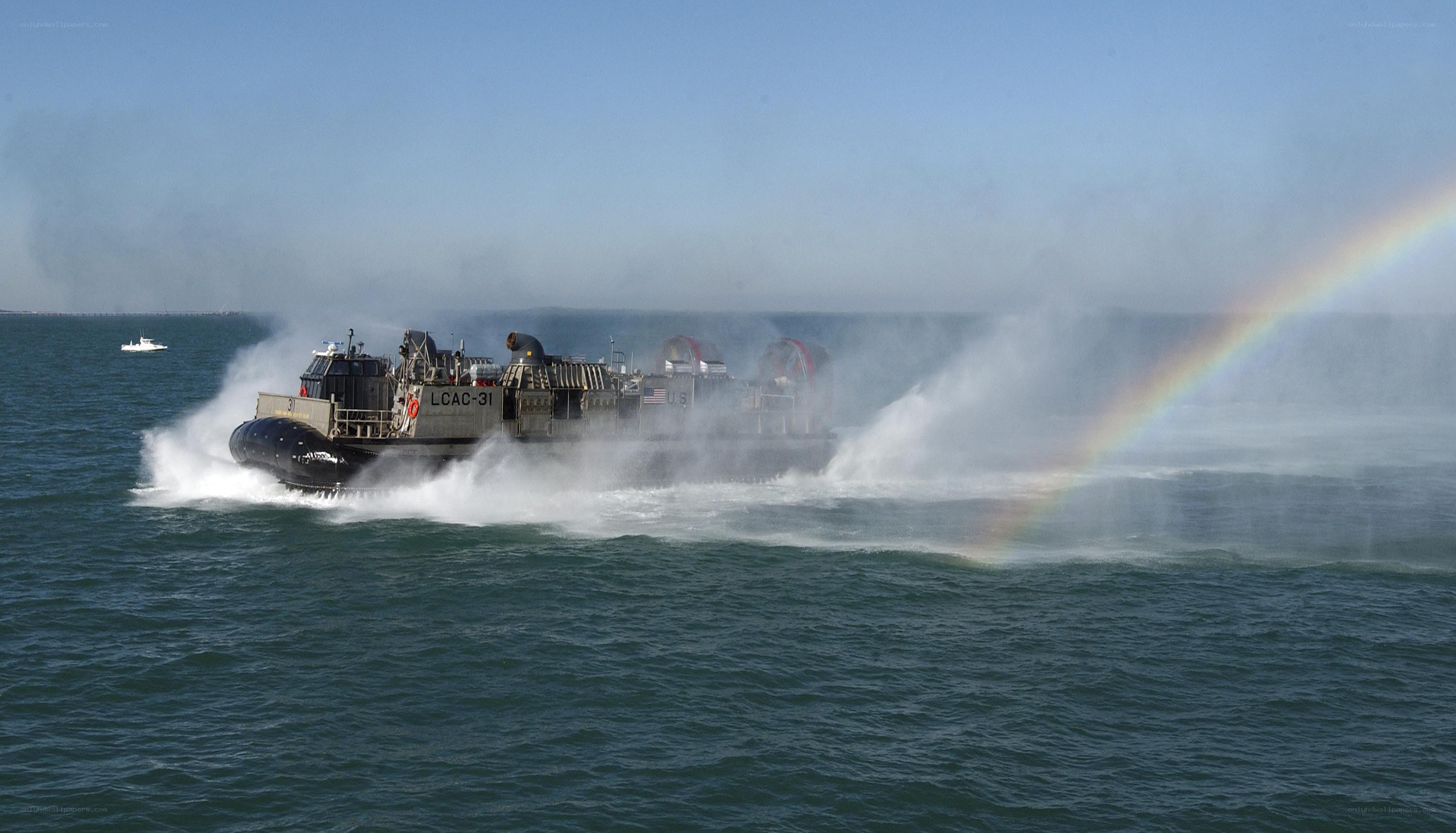 LCAC hovercraft in action