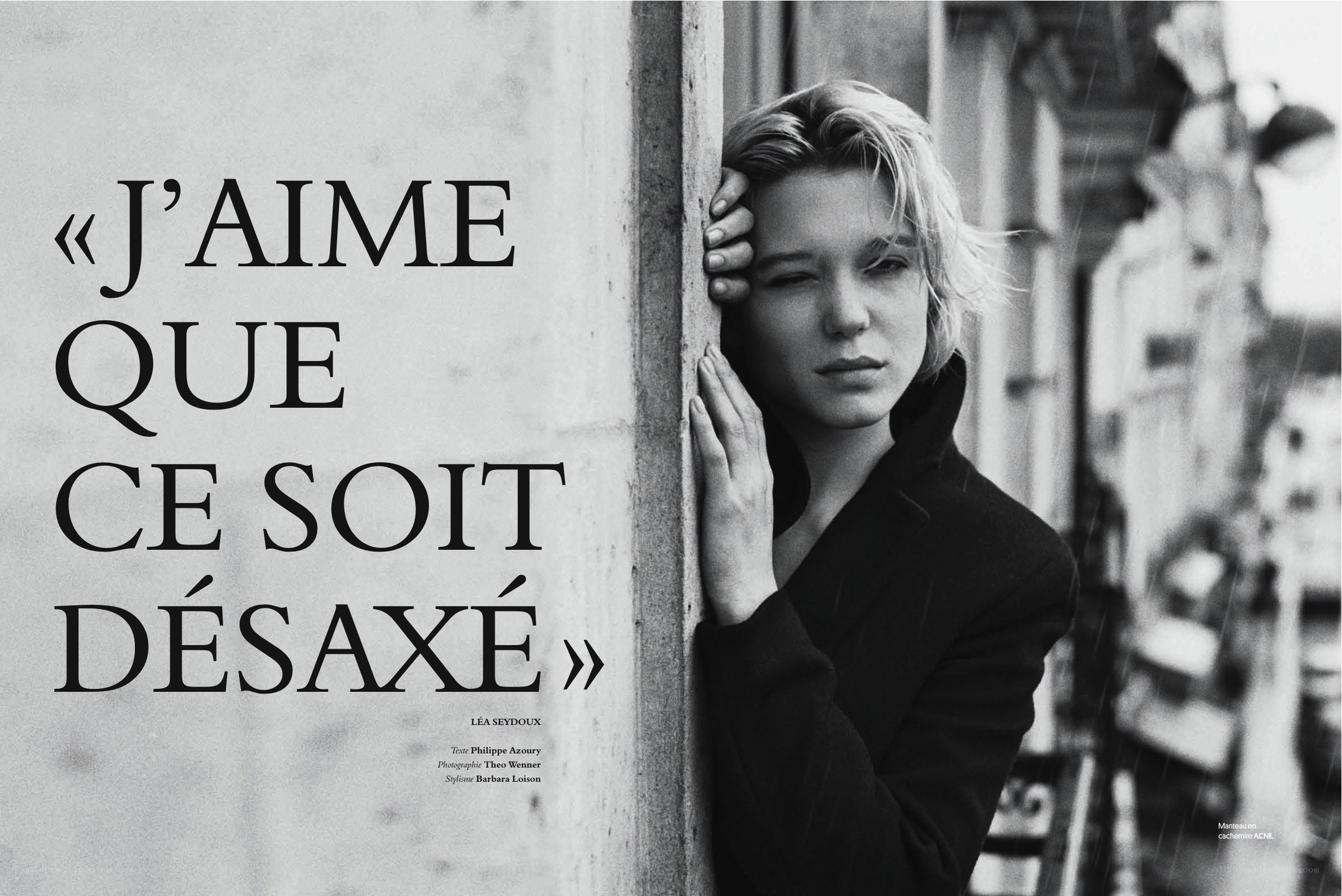 Lea Seydoux magazine feature