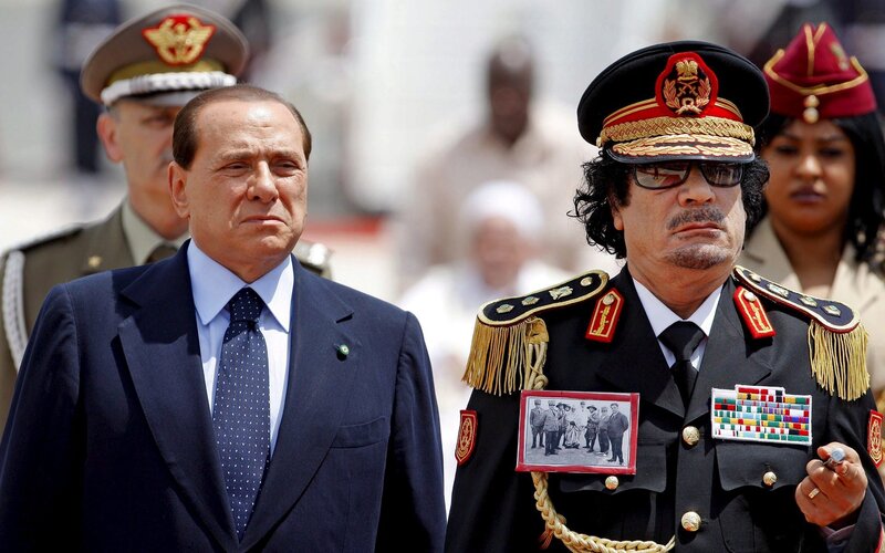 Leaders at military parade