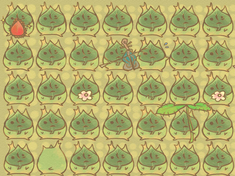 Leaf creatures puzzle game