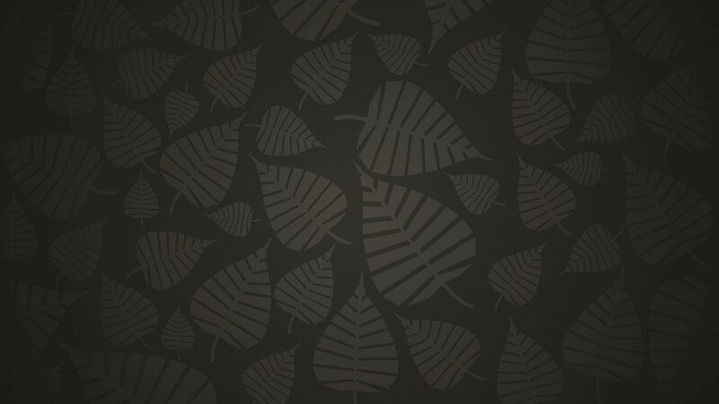 Leaf Pattern Background — Black, Calm