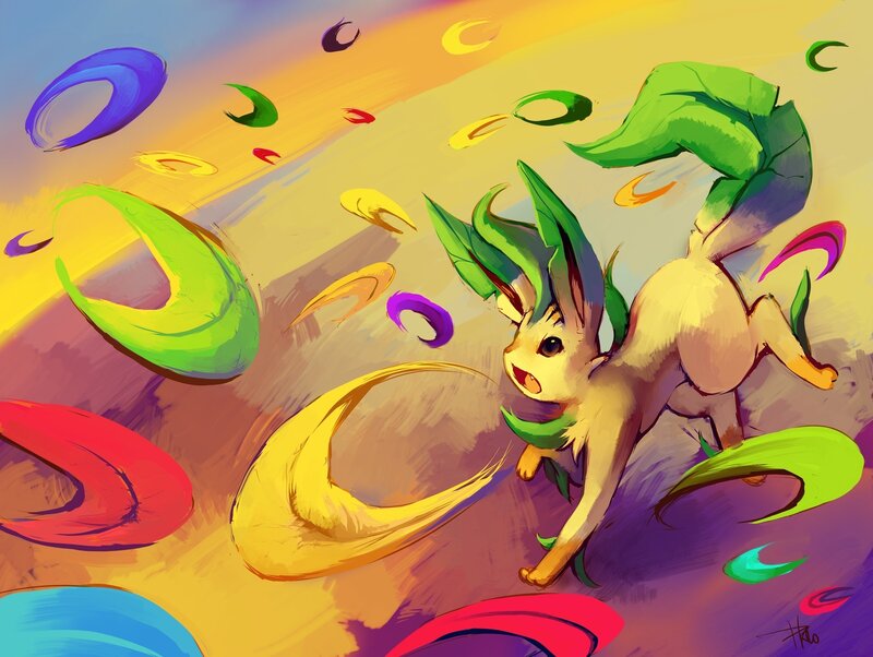 Leafy Creature in Motion