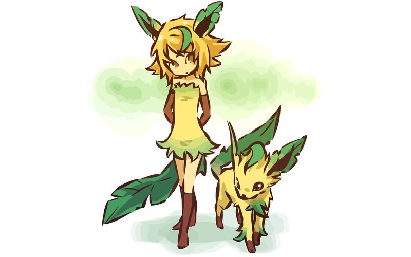 leafy fairy and pokémon