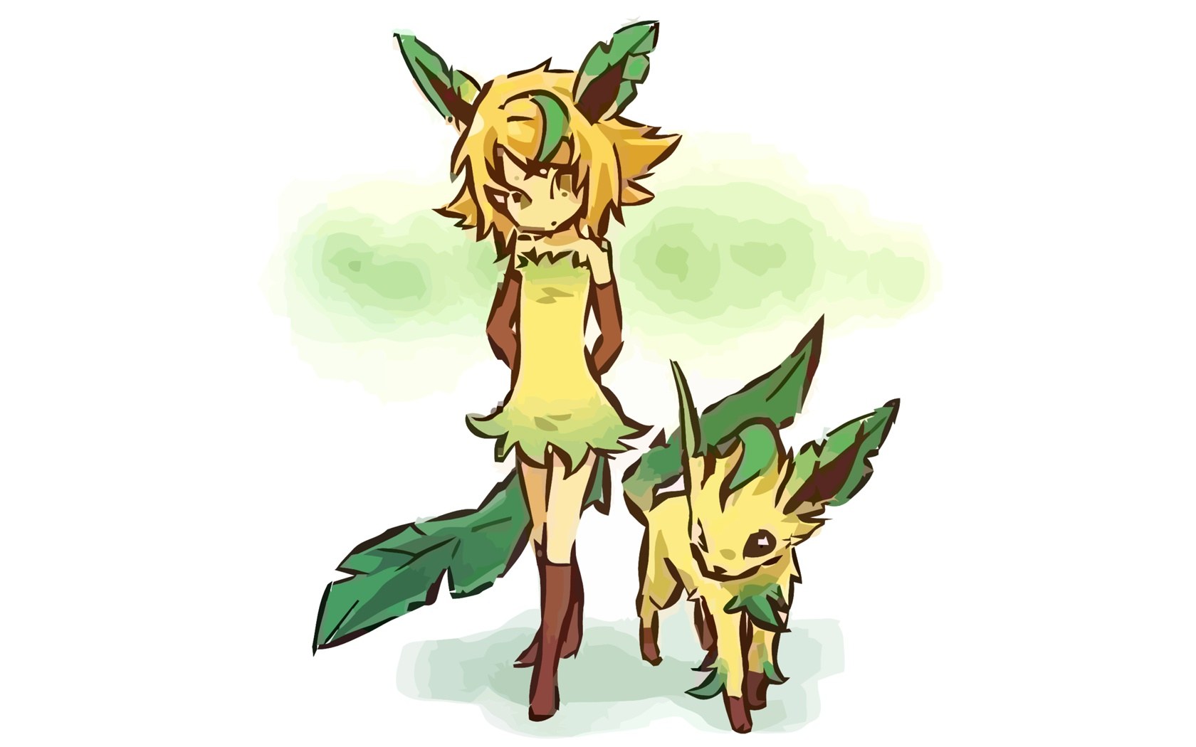 Leafy Pokémon characters