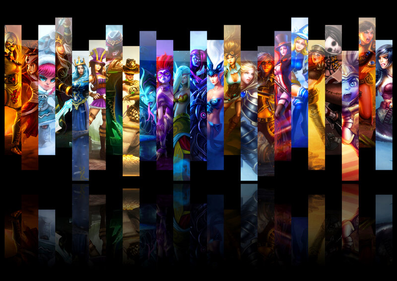 League of Legends champions collage