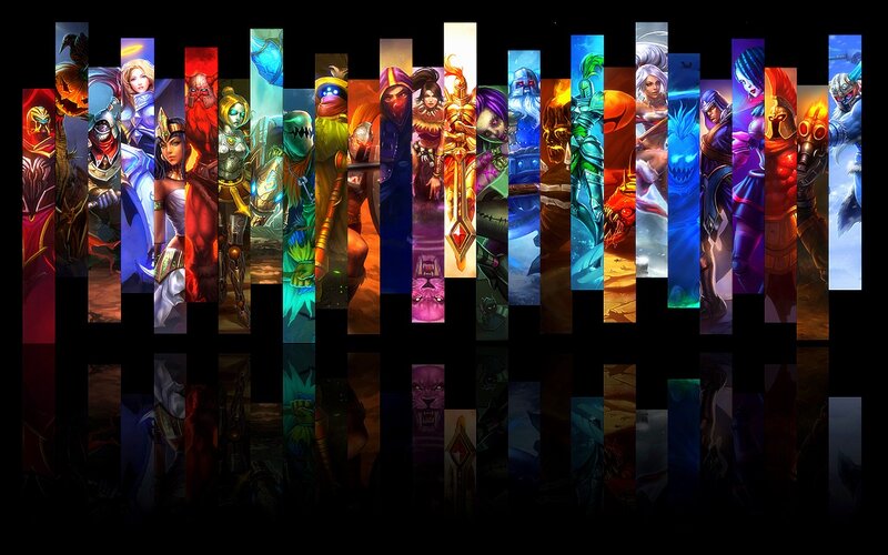 League of Legends character collage