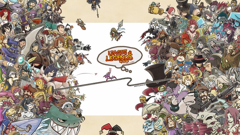 League of Legends character collage