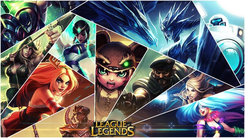 League of Legends character collage