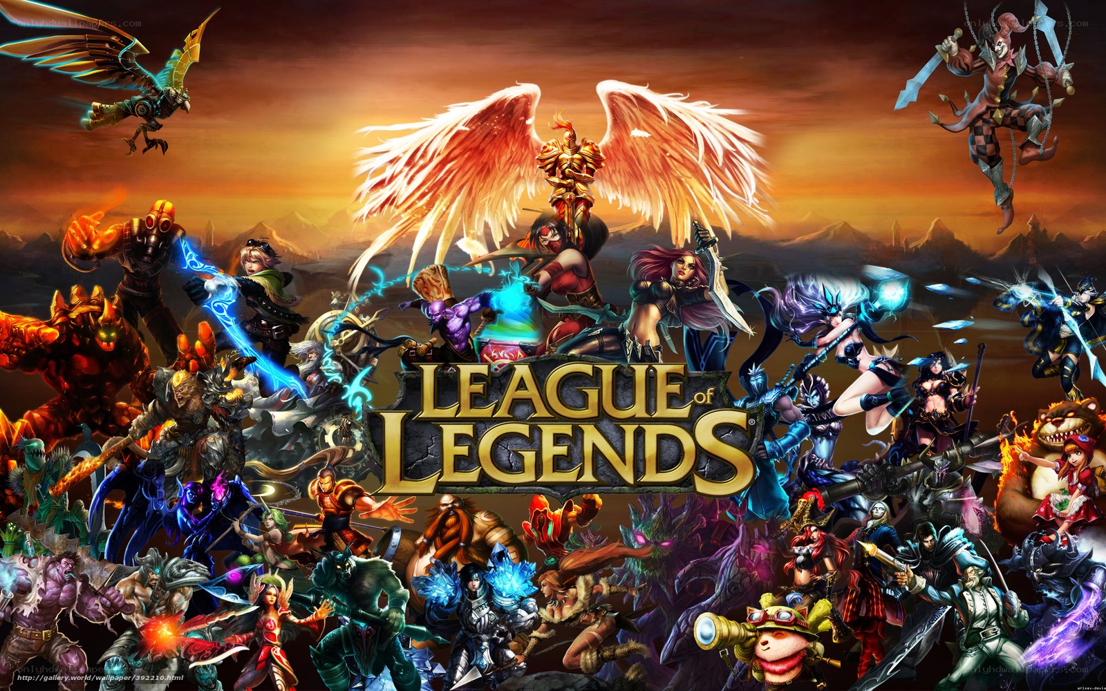 League of Legends character collage