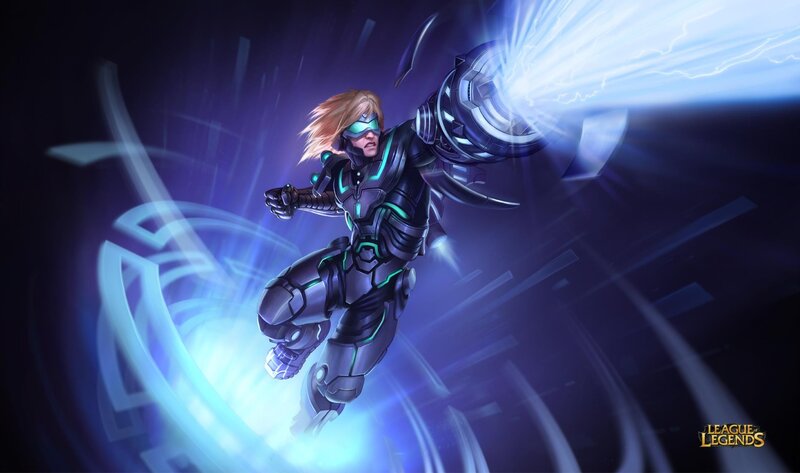 League of Legends character in action