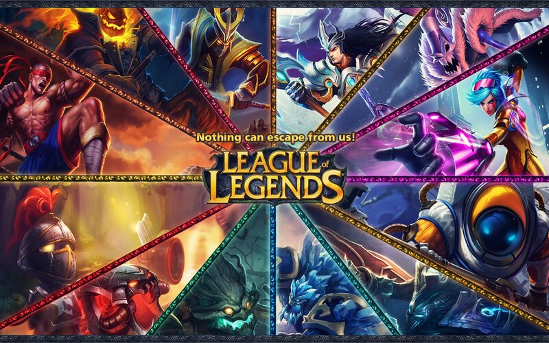 League of Legends Characters — Gold, Dramatic, Digital Art