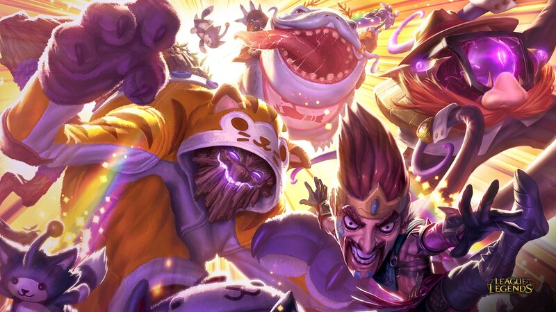 League of Legends Characters — Purple, Dramatic, Digital Art