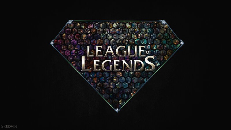 League of Legends Logo — Black, Dramatic