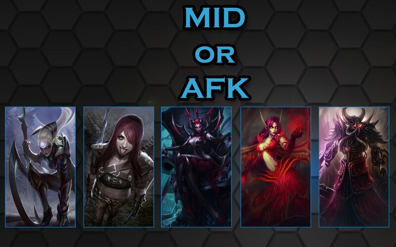 League of Legends mid lane characters