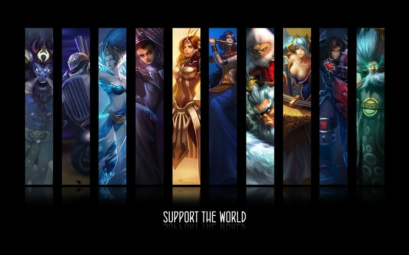 League of Legends support heroes
