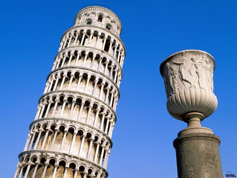Leaning Tower of Pisa — Blue