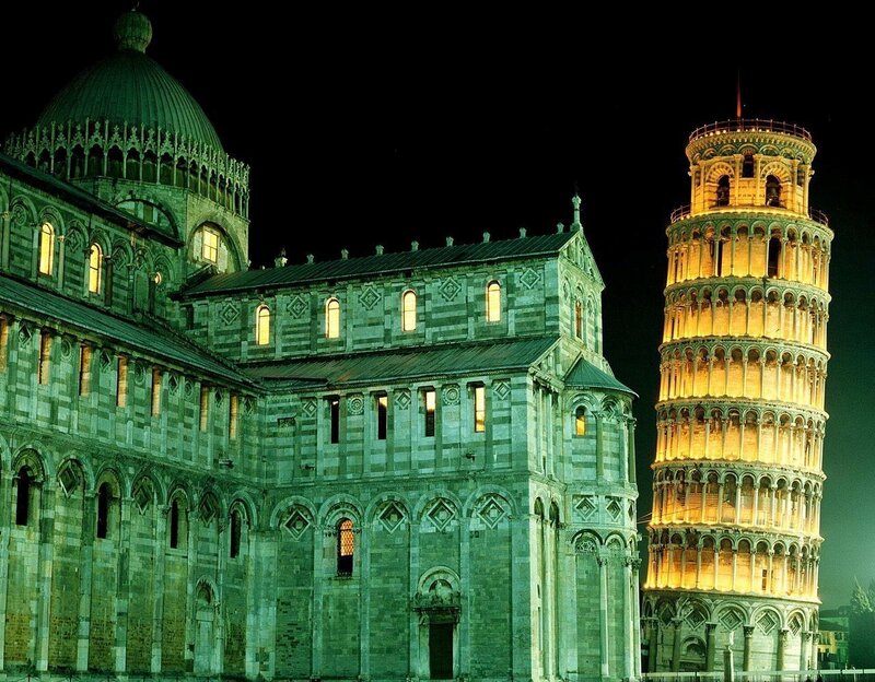 Leaning Tower of Pisa — Green