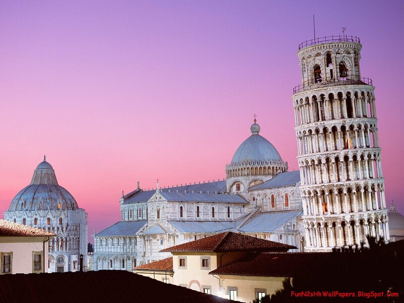 Leaning Tower of Pisa — Purple