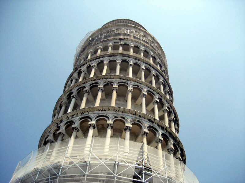Leaning Tower of Pisa — White, Serene