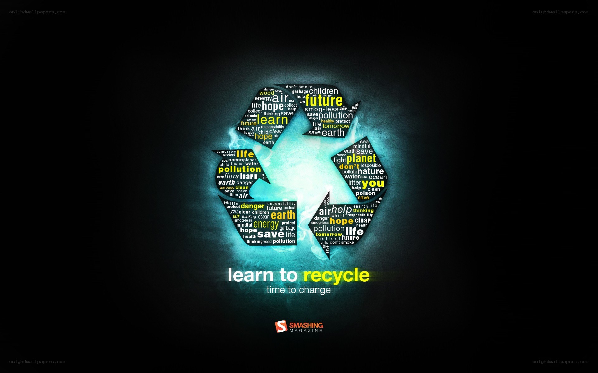 Learn to recycle poster