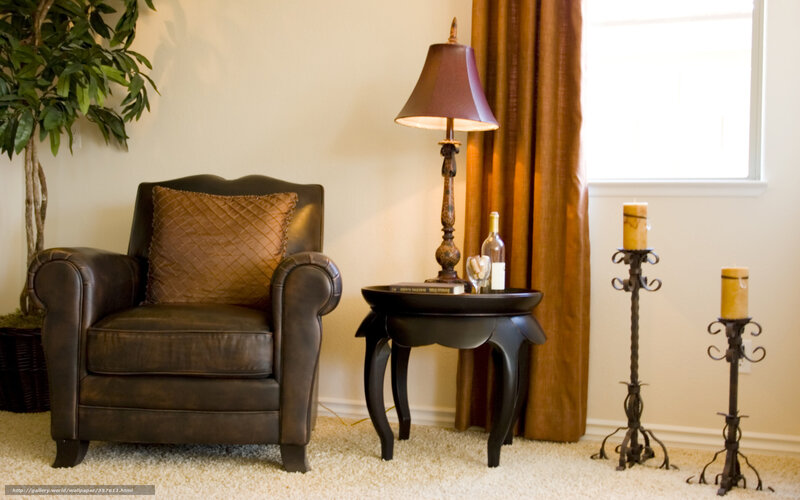 Leather Armchair in Living Room