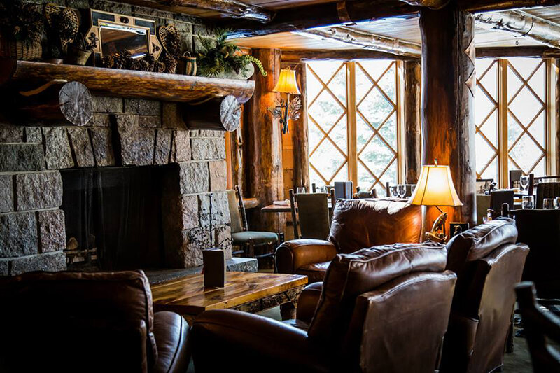 Leather Armchairs in Lodge