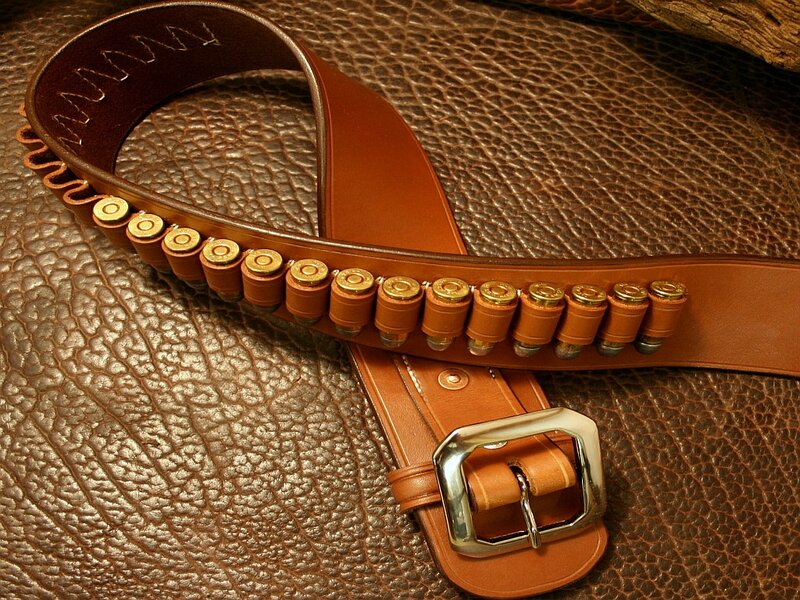 Leather Bullet Belt