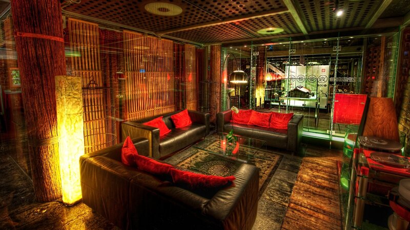 Leather Couches in Lounge