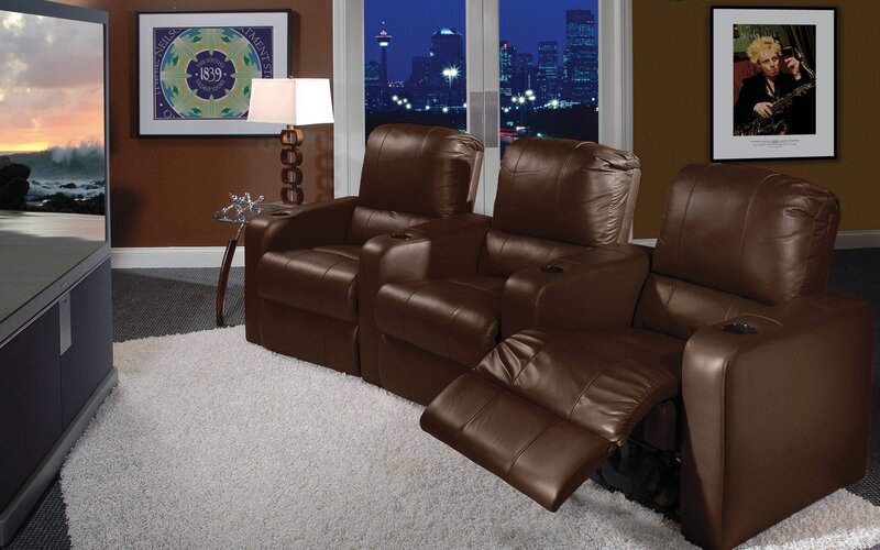 Leather recliners in living room