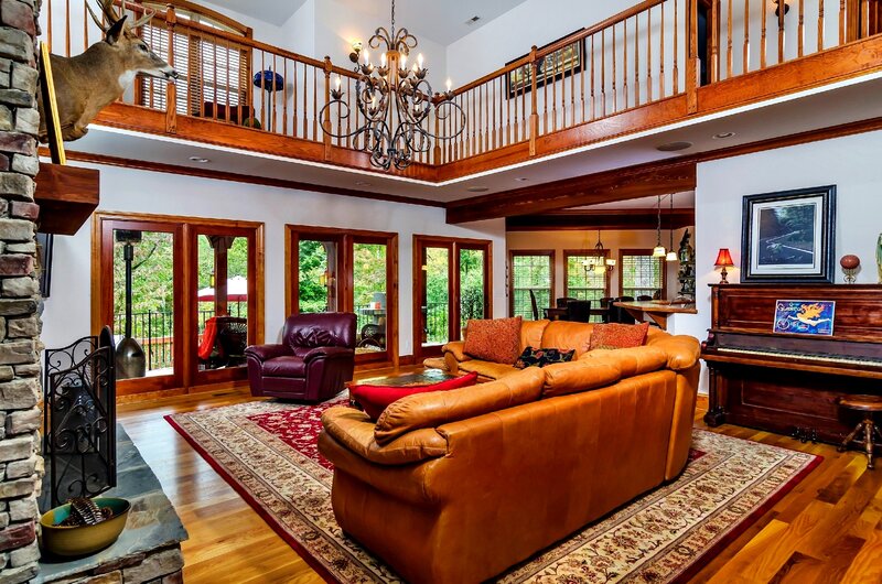 Leather Sofa in Living Room