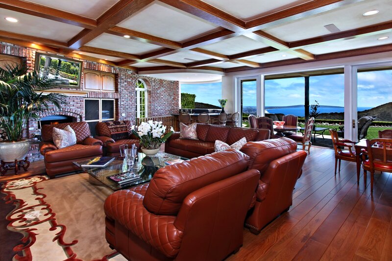 Leather Sofa Set — Brown