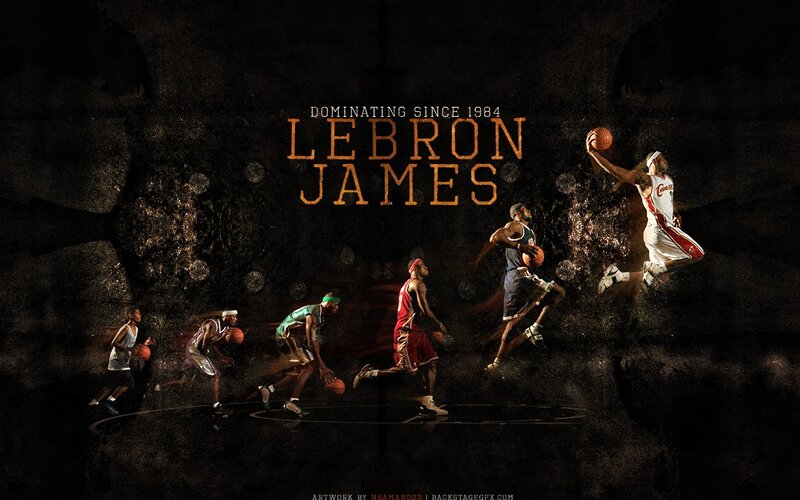 LeBron James basketball art