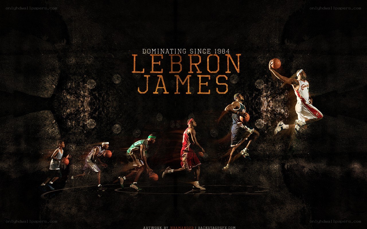 LeBron James basketball art