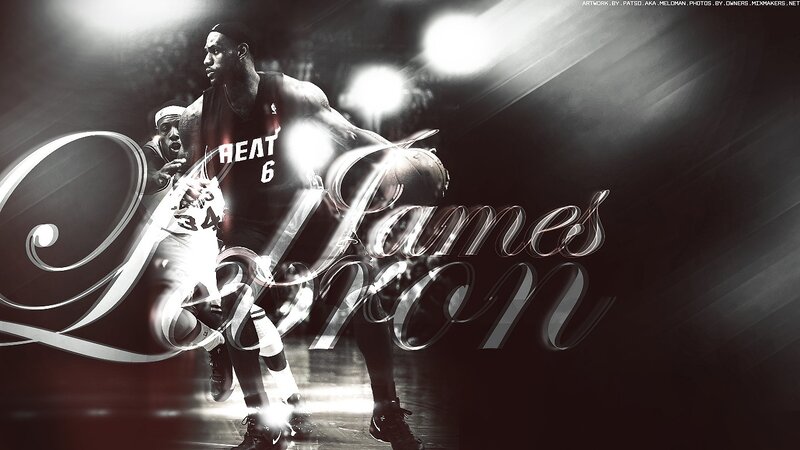 LeBron James basketball artwork