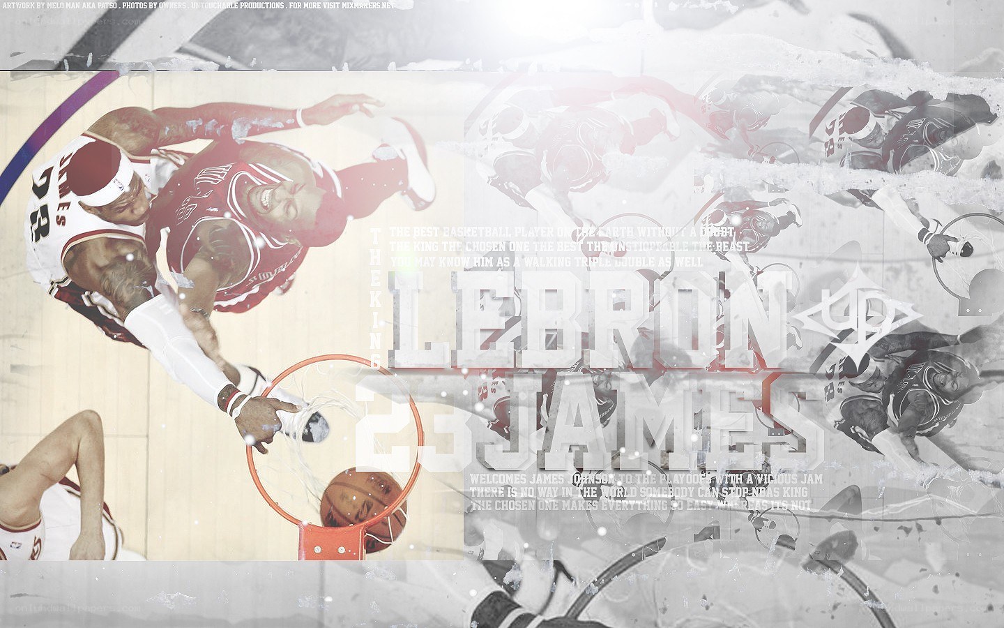 LeBron James basketball artwork