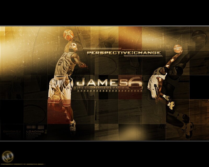 LeBron James basketball artwork