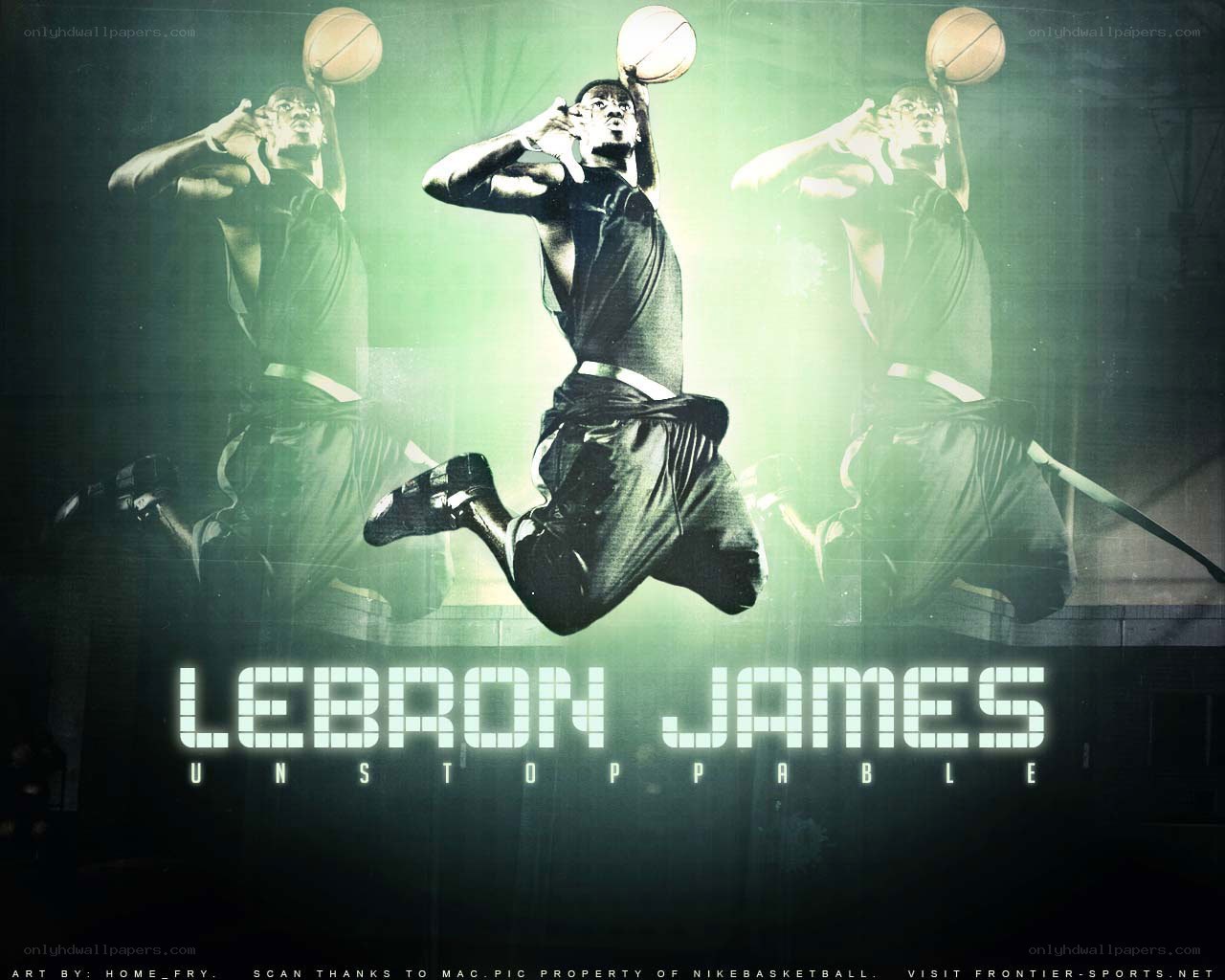 LeBron James basketball artwork