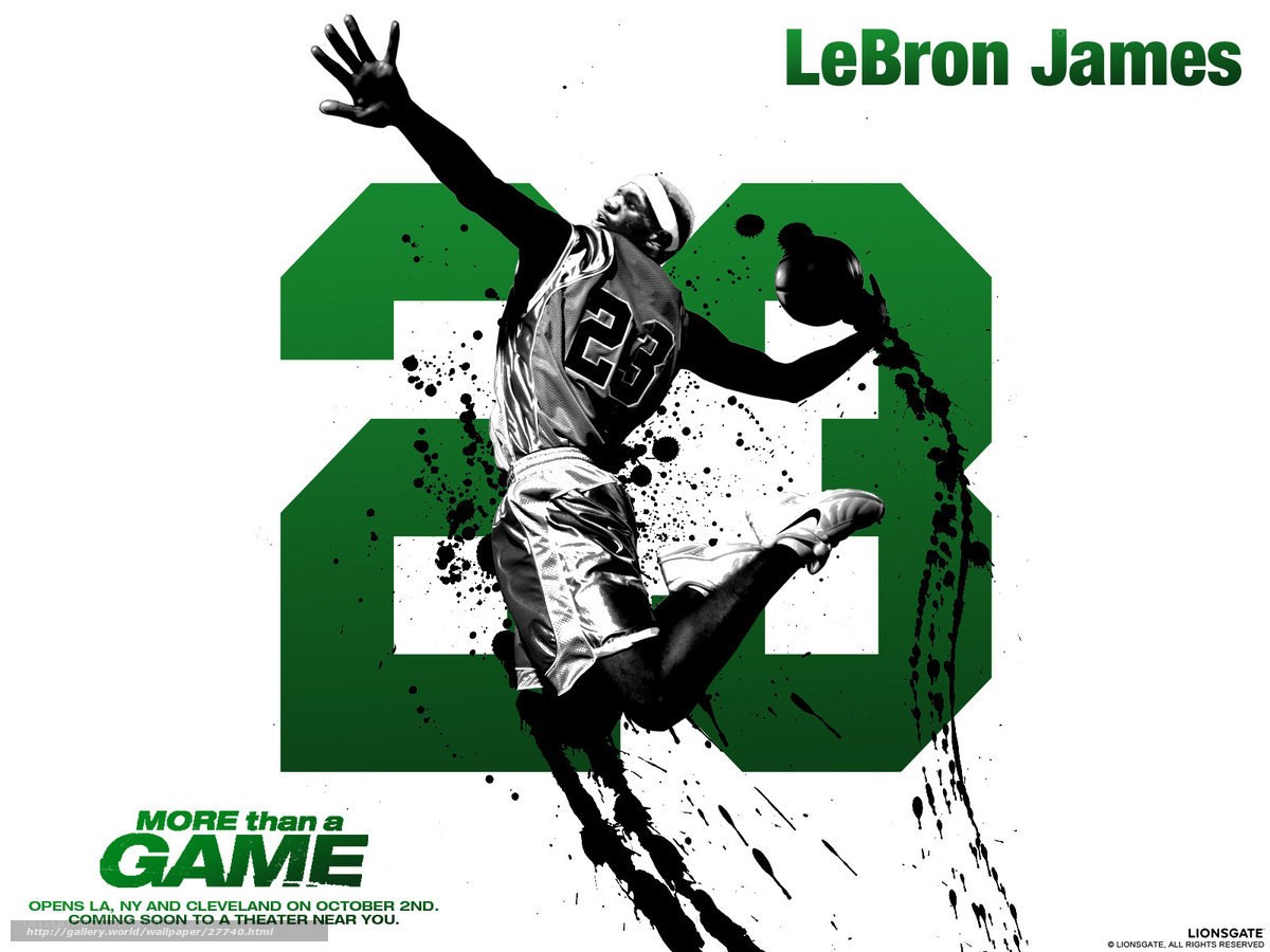 LeBron James basketball poster