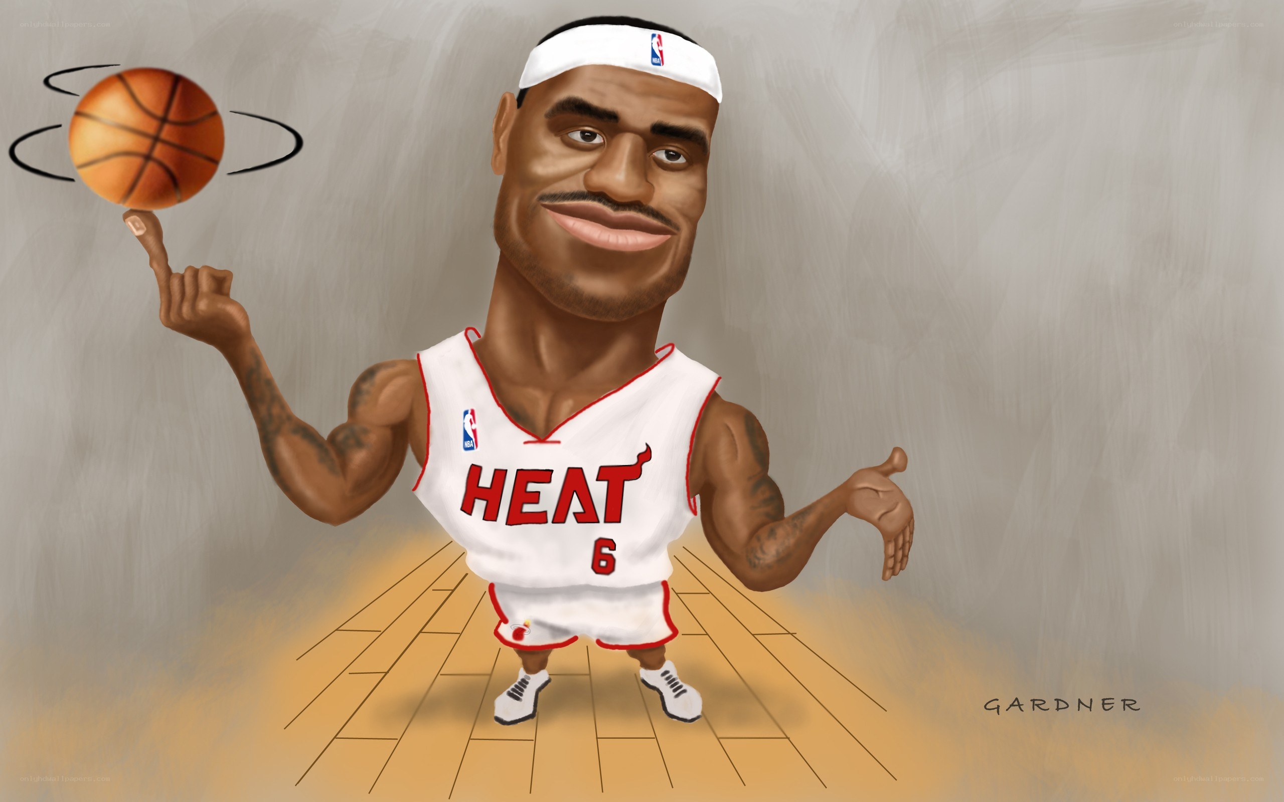 LeBron James caricature