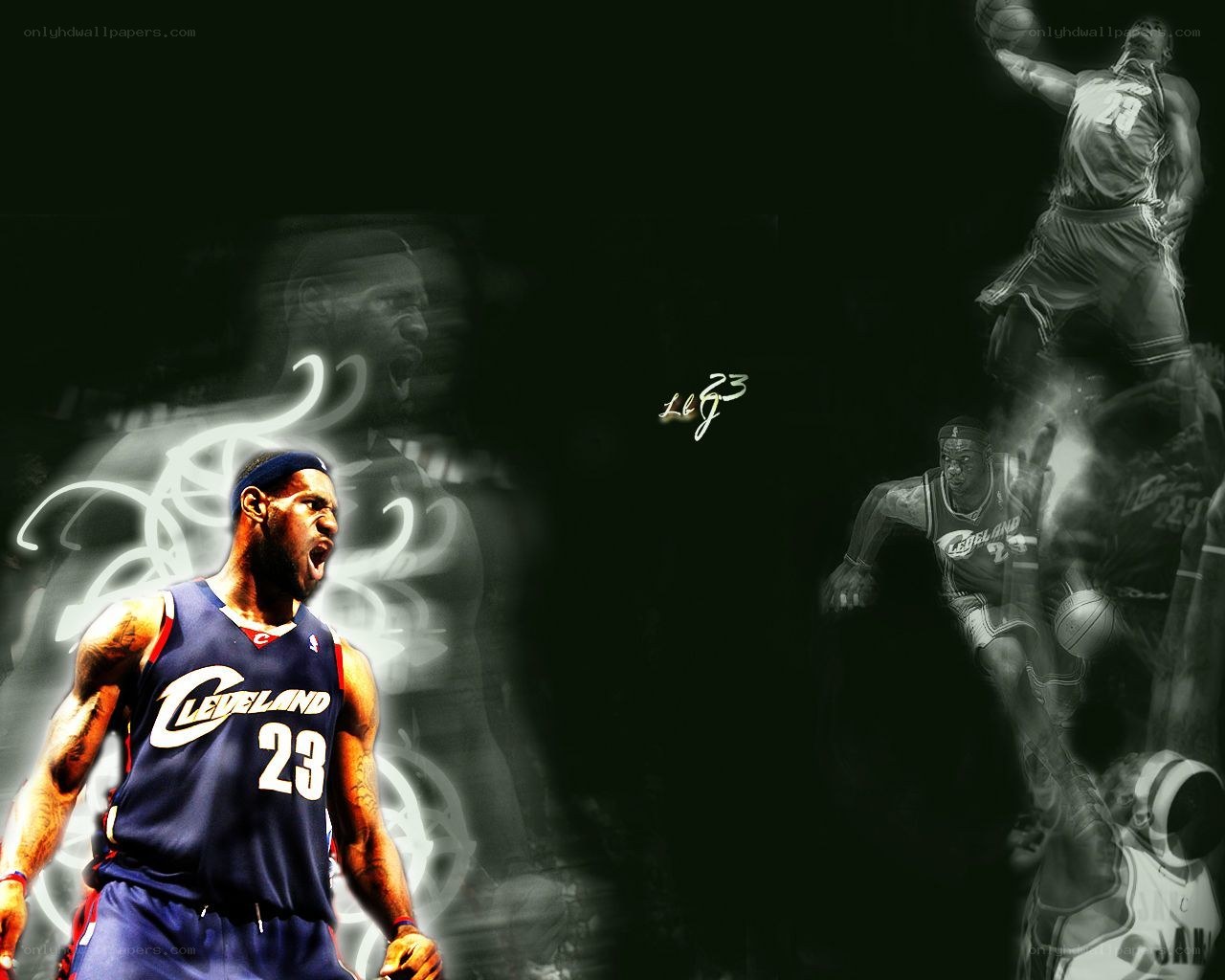 LeBron James Cleveland collage
