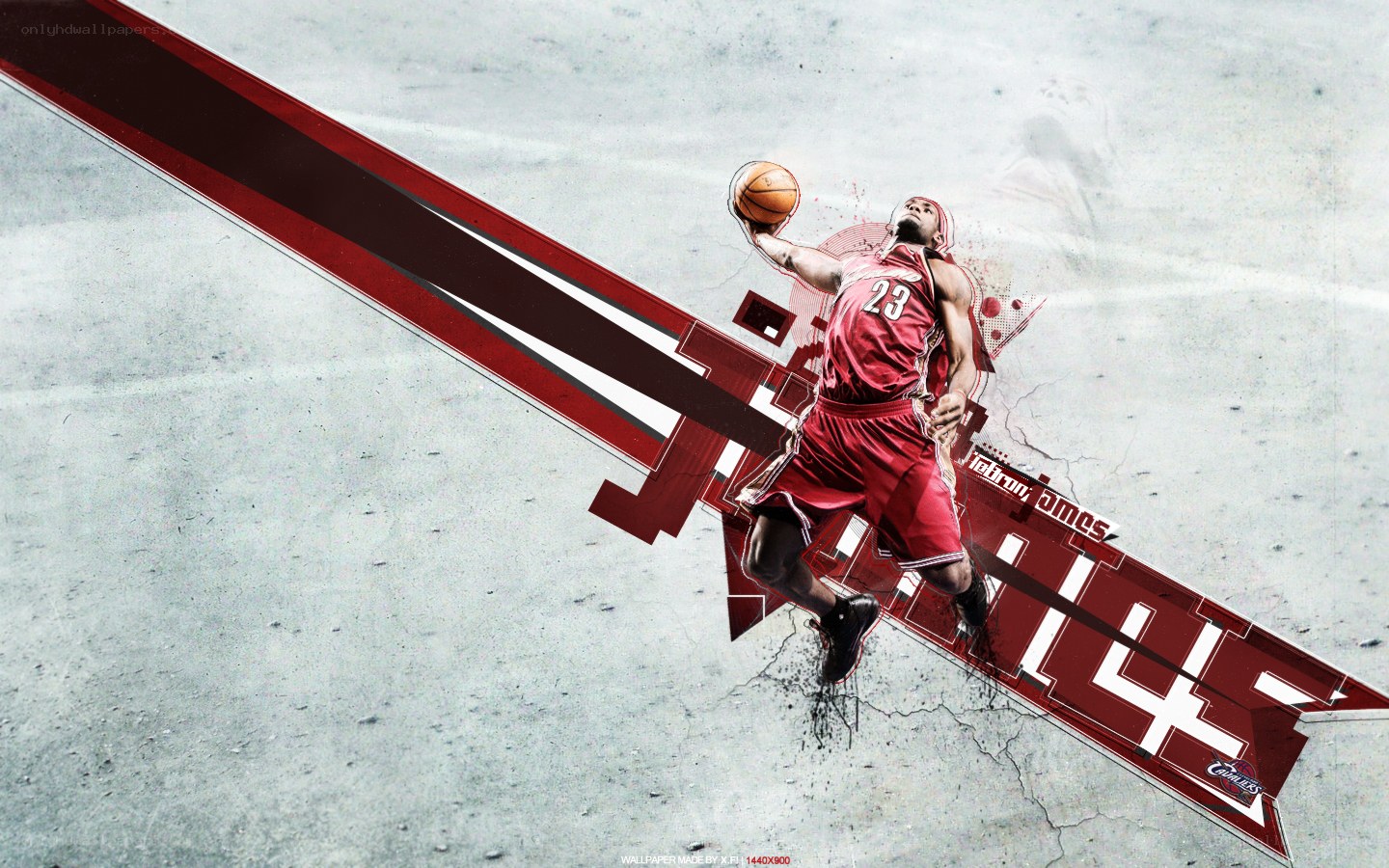 LeBron James dunk art